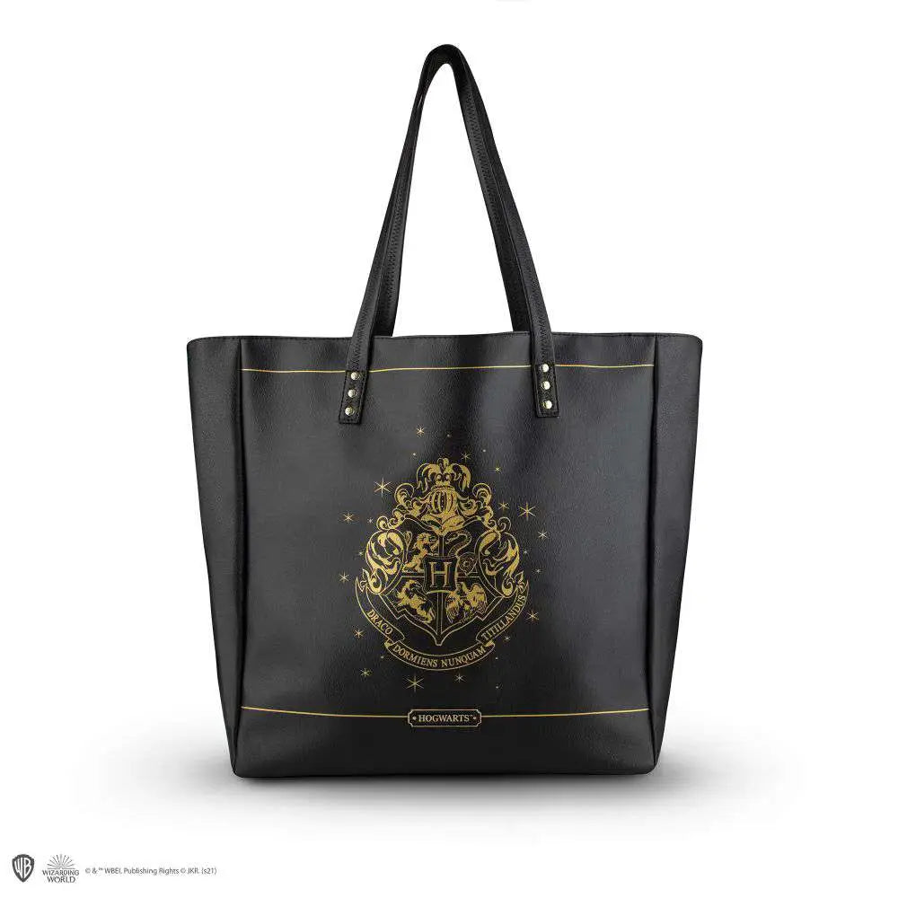 HP HOGWARTS BLACK PU LEATHER HANDBAG Frikytopia