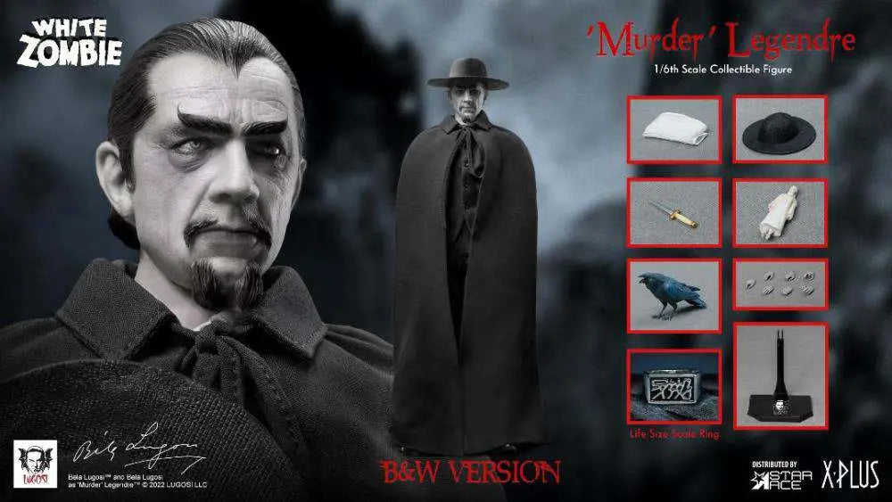 MURDER LEGENDRE BELA LUGOSI 1/6 B/W AF Frikytopia