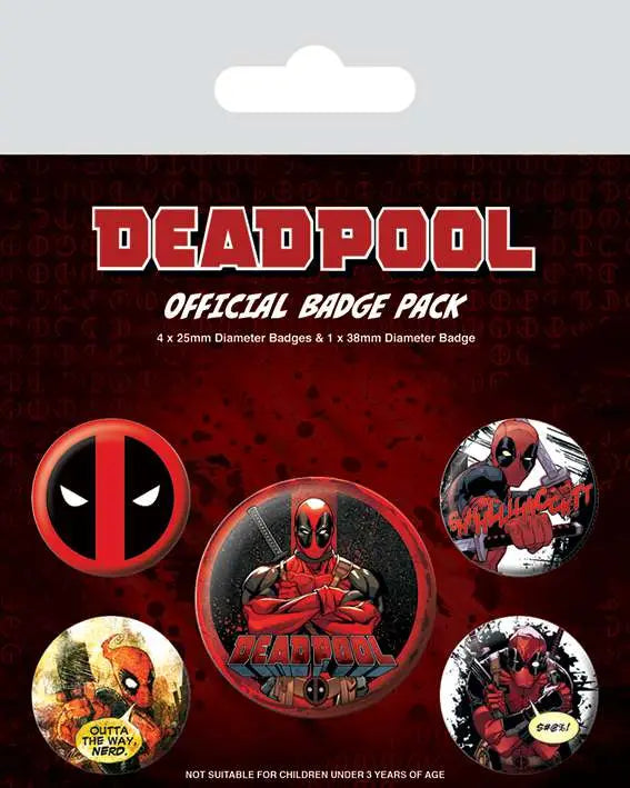 DEADPOOL OUTTA THE WAY Chapa PACK Frikytopia