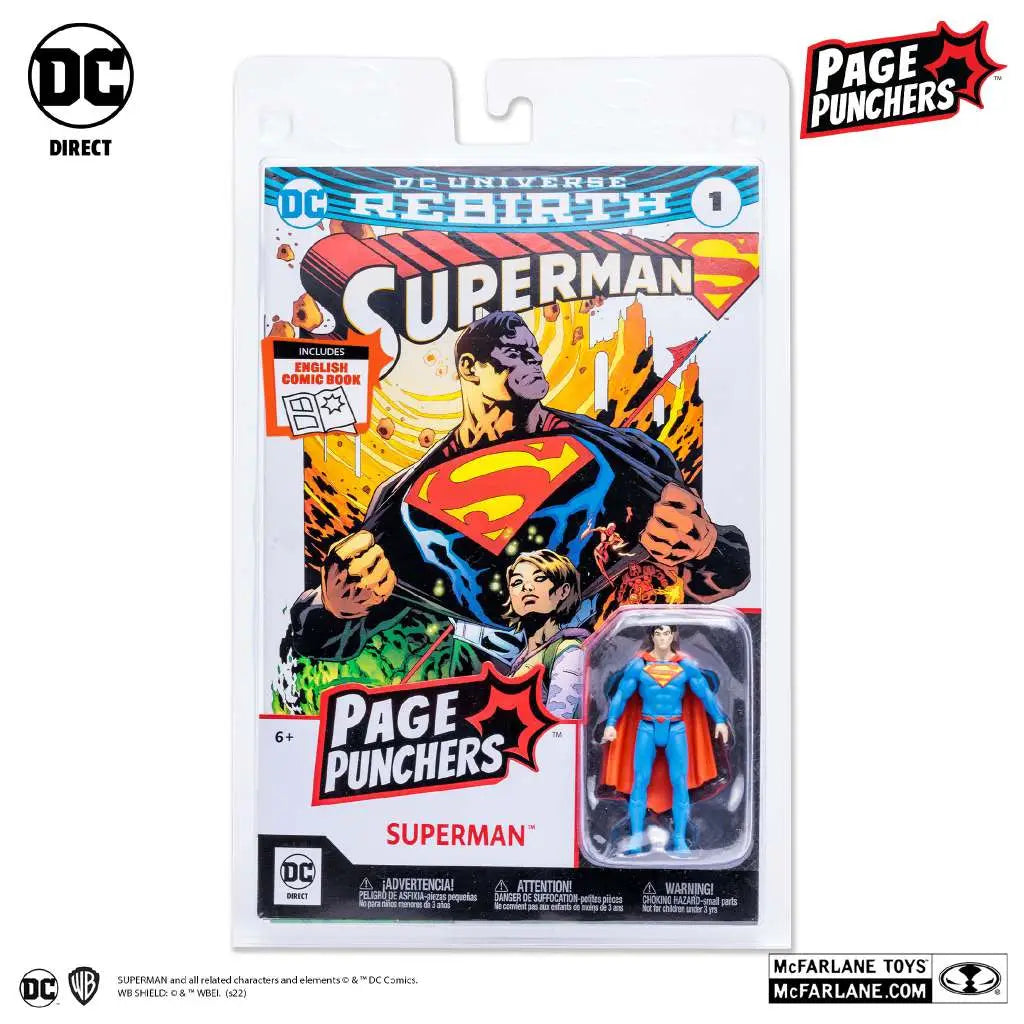 DC PAGE PUNCHERS SUPERMAN + COMIC 3IN AF Frikytopia