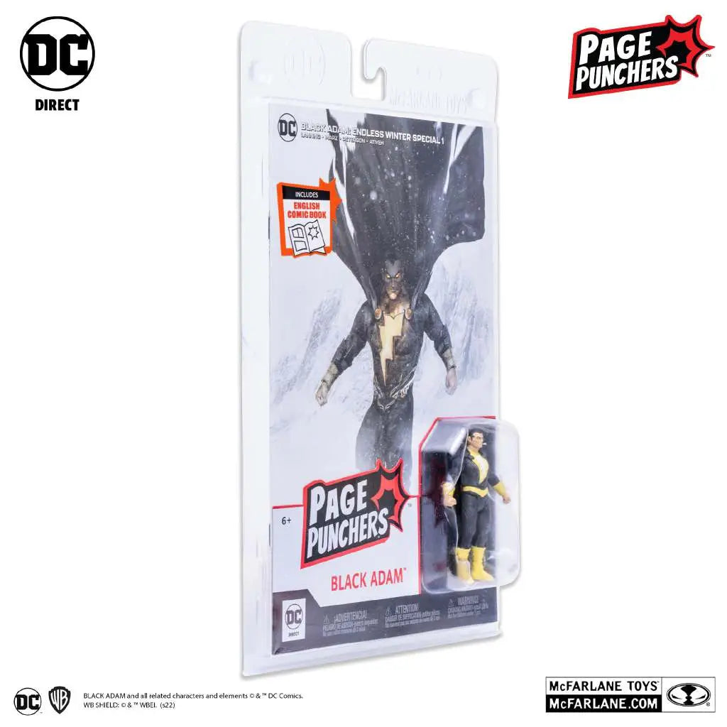 Figura Black Adam + Comic Endgless DC Comics 7cm