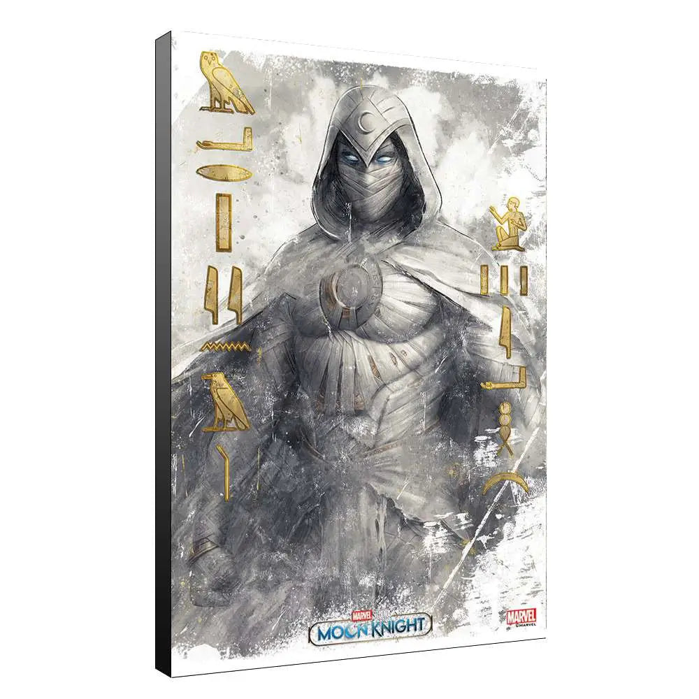 MOON KNIGHT GLYPHS WOOD PANEL Frikytopia