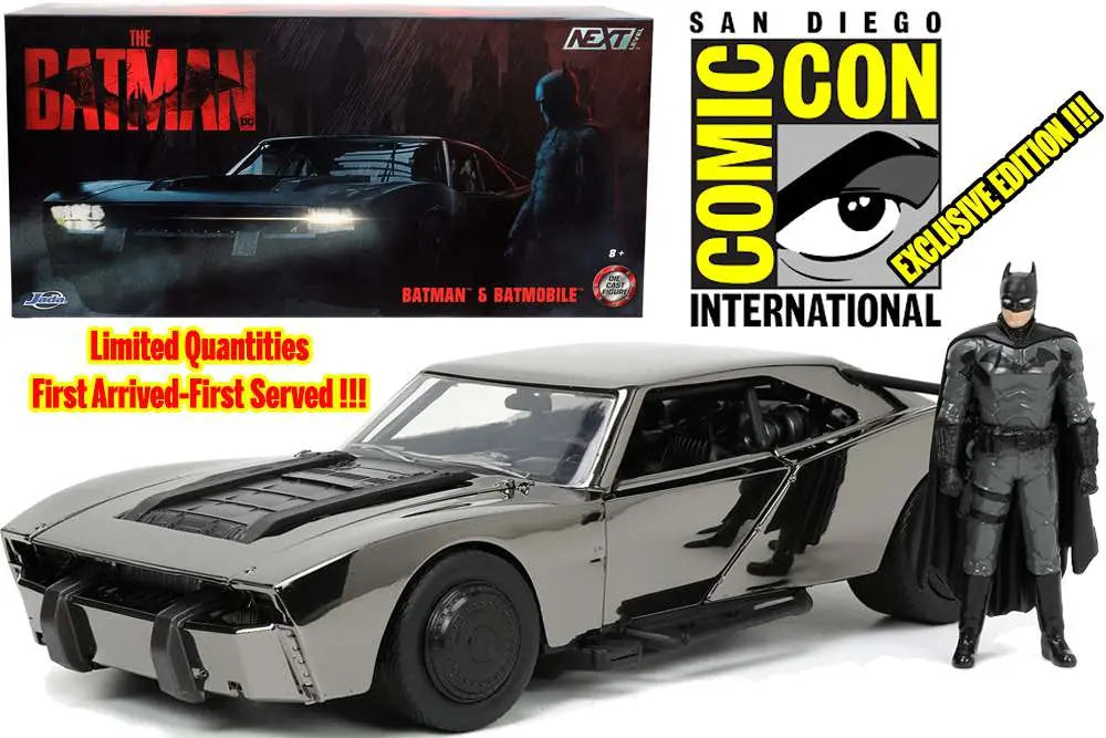 BATMAN 2022 BATMOBILE & BATMAN 1/24 DIE-CAST MODEL SAN DIEGO COMICON VARIANT LIMITED EDITIOM Frikytopia
