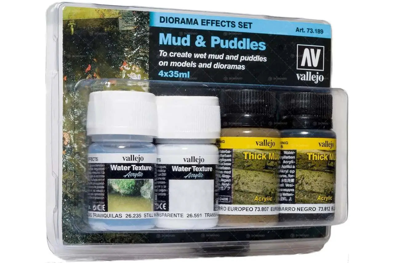 MUD AND PUDDLES DIORAMA SET (4) 73189 Frikytopia