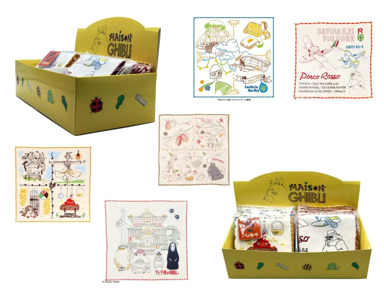 GHIBLI 25×25 TOWELS DISPLAY (10)