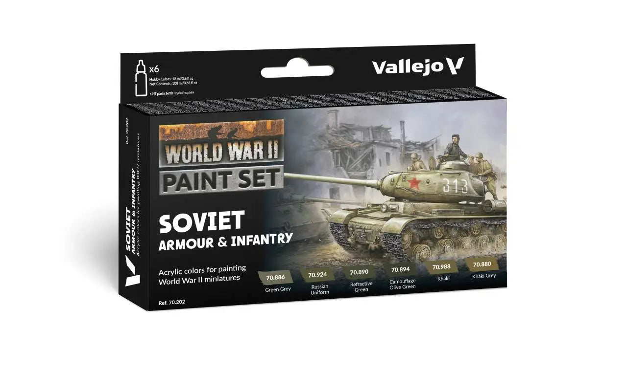 SOVIET ARMOUR INFANTRY COLOR SET 70202 Frikytopia
