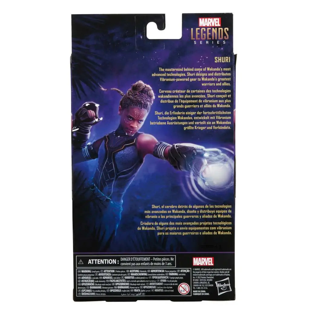 Figura hasbro marvel legend seris shuri black panther legacy collection