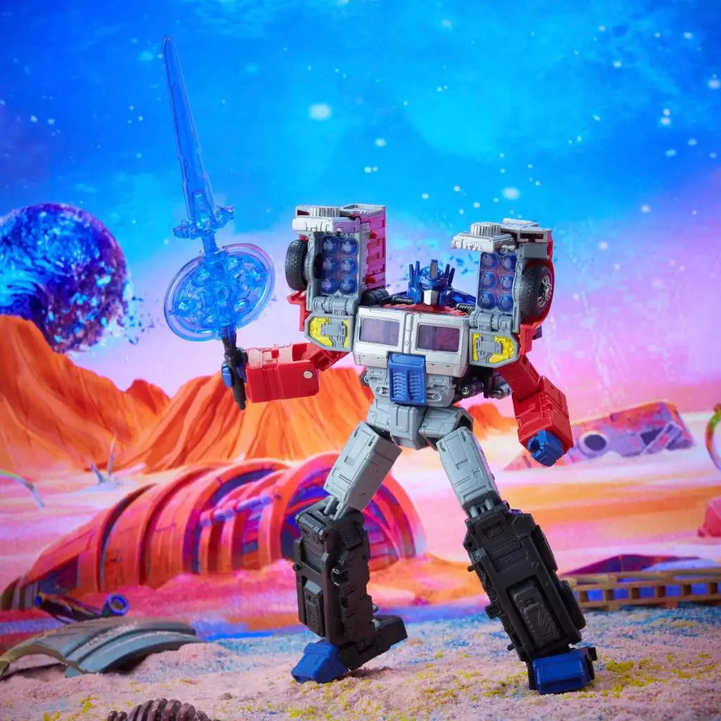 Figura hasbro g2 universe laser optimus prime 18 cm transformers legacy series f30615x0