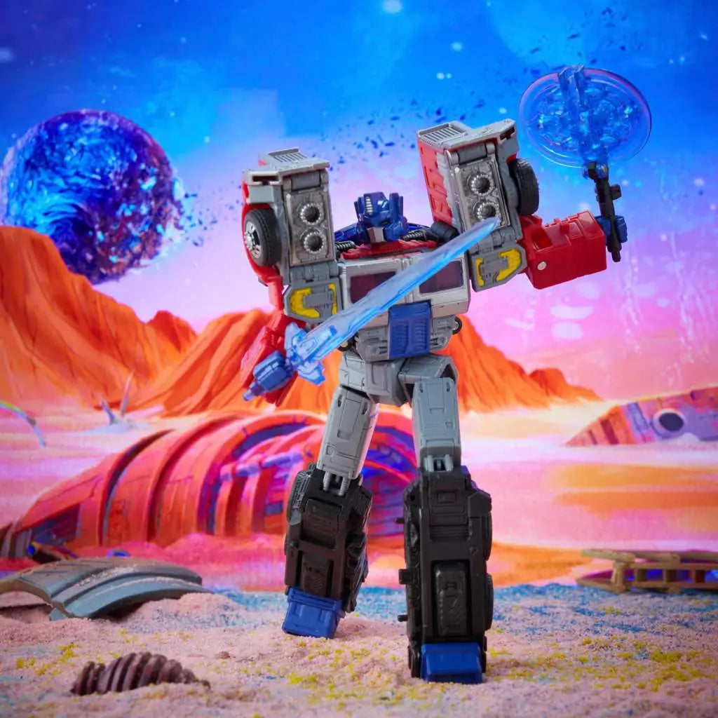 Figura hasbro g2 universe laser optimus prime 18 cm transformers legacy series f30615x0