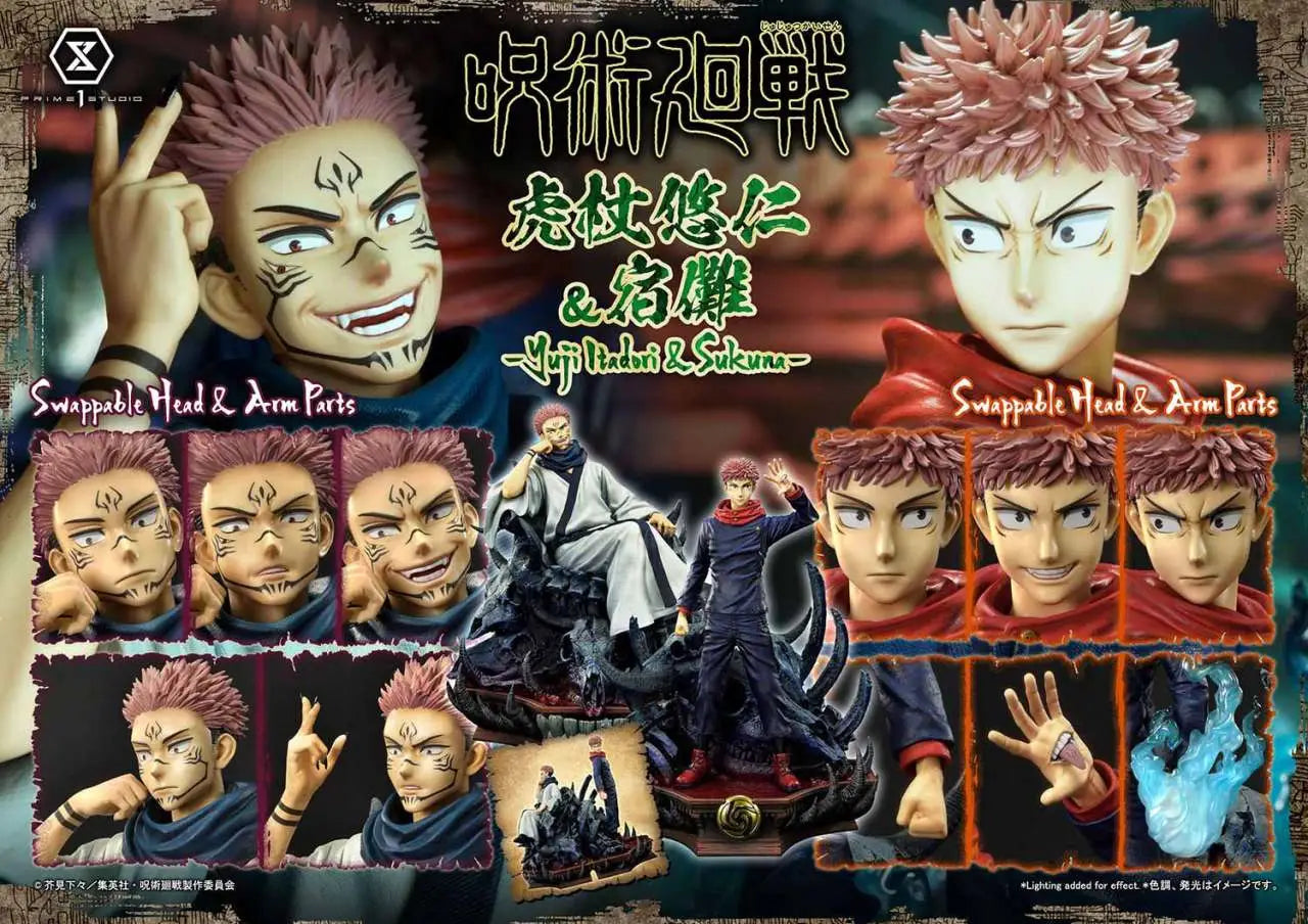 JUJUTSU KAISEN YUJI E SUKUNA Estatua SET