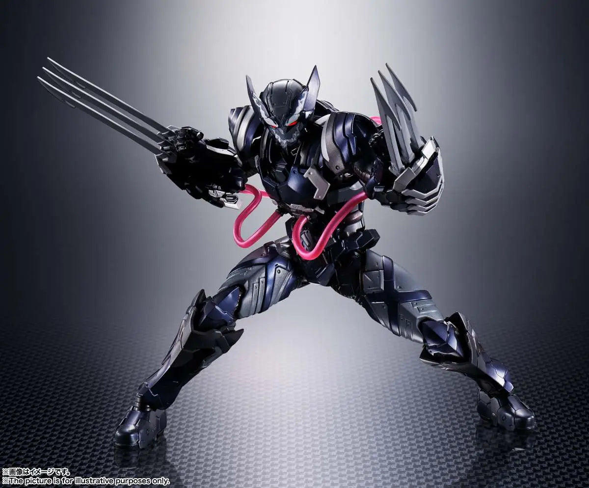Figura tamashii nations sh figuarts marvel tech on wolverine venom symbiote