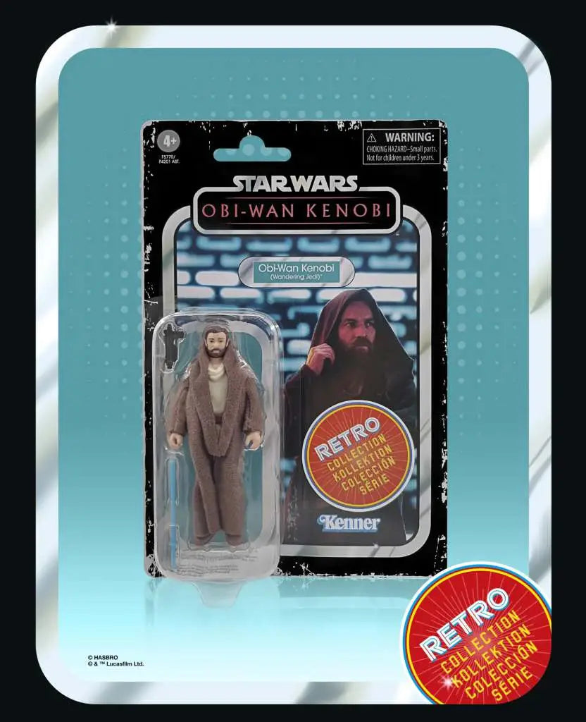 Figura hasbro obi wan kenobi wandering jedi star wars retro collection