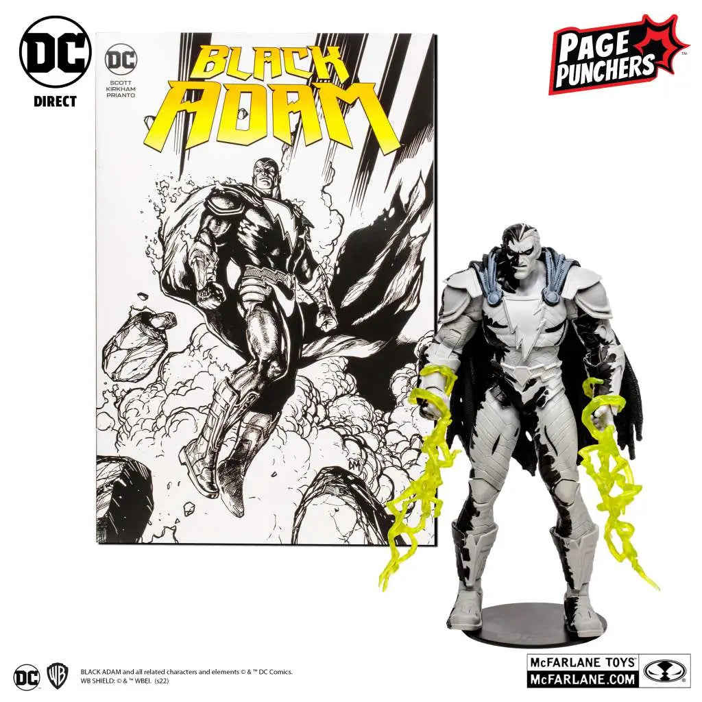 DC PAGE PUNCHERS BLACK ADAM LINE ART VRT Frikytopia