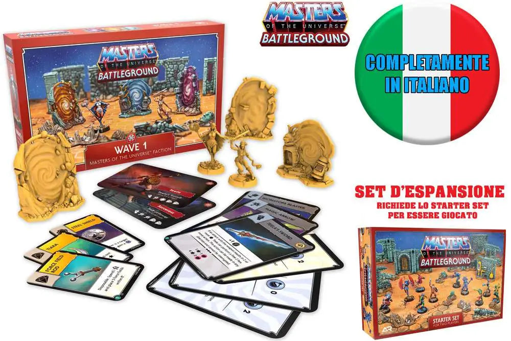 Masters of the Universe: Battleground Juego de Miniaturas Wave 1: Masters of the Universe Faction *Edición Italiano*