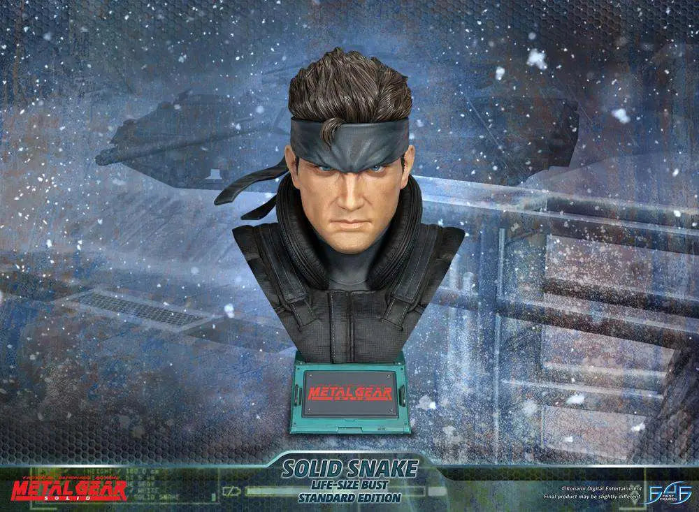 MGS SOLID SNAKE LIFE SIZE BUST Frikytopia