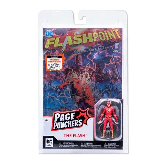 DC PAGE PUNCH FLASH 3IN COMIC METAL CVR Frikytopia