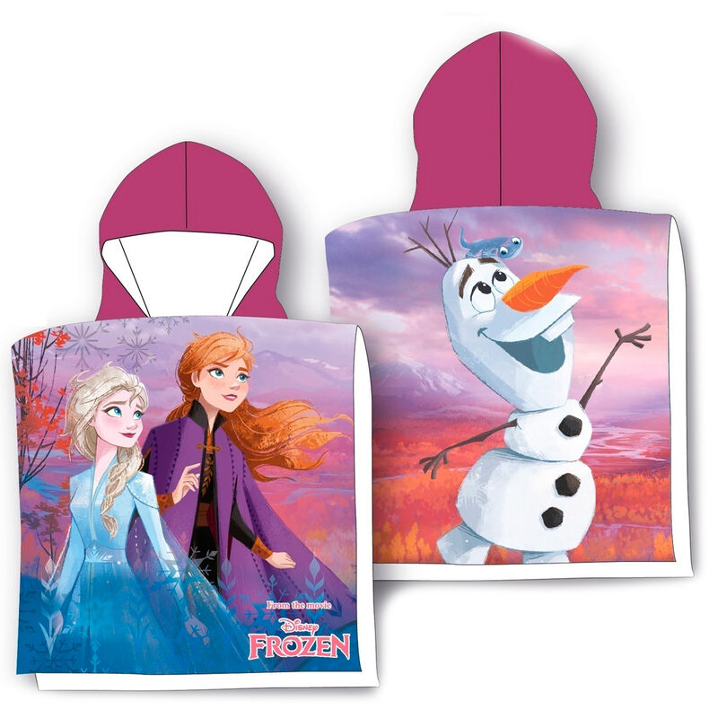 Poncho toalla Frozen Disney algodon Frikytopia