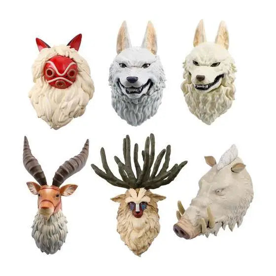 PRINCESS MONONOKE ASSORTED 3D CHARACTER MAGNET (6) Frikytopia