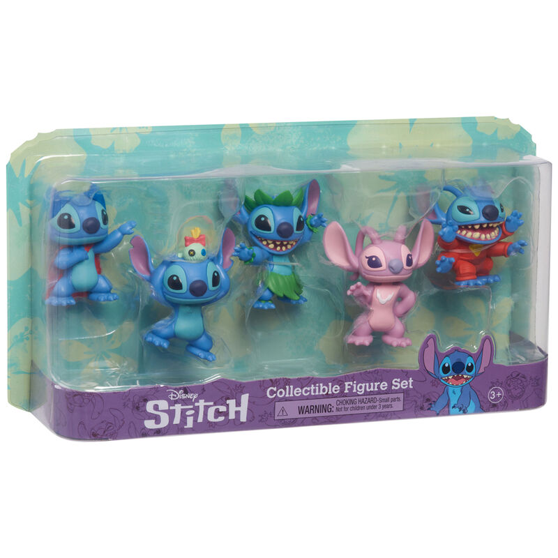 Lilo Stitch Pack de 5 Minifiguras Stitch Collectible Figure Set