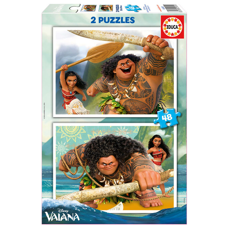 Puzzle Vaiana Moana Disney 2x48 piezas