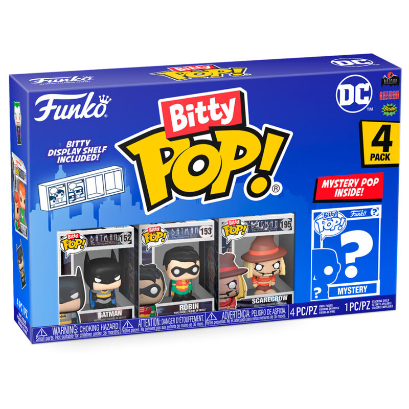 Blister 4 figuras Bitty POP DC Comics Batman Frikytopia