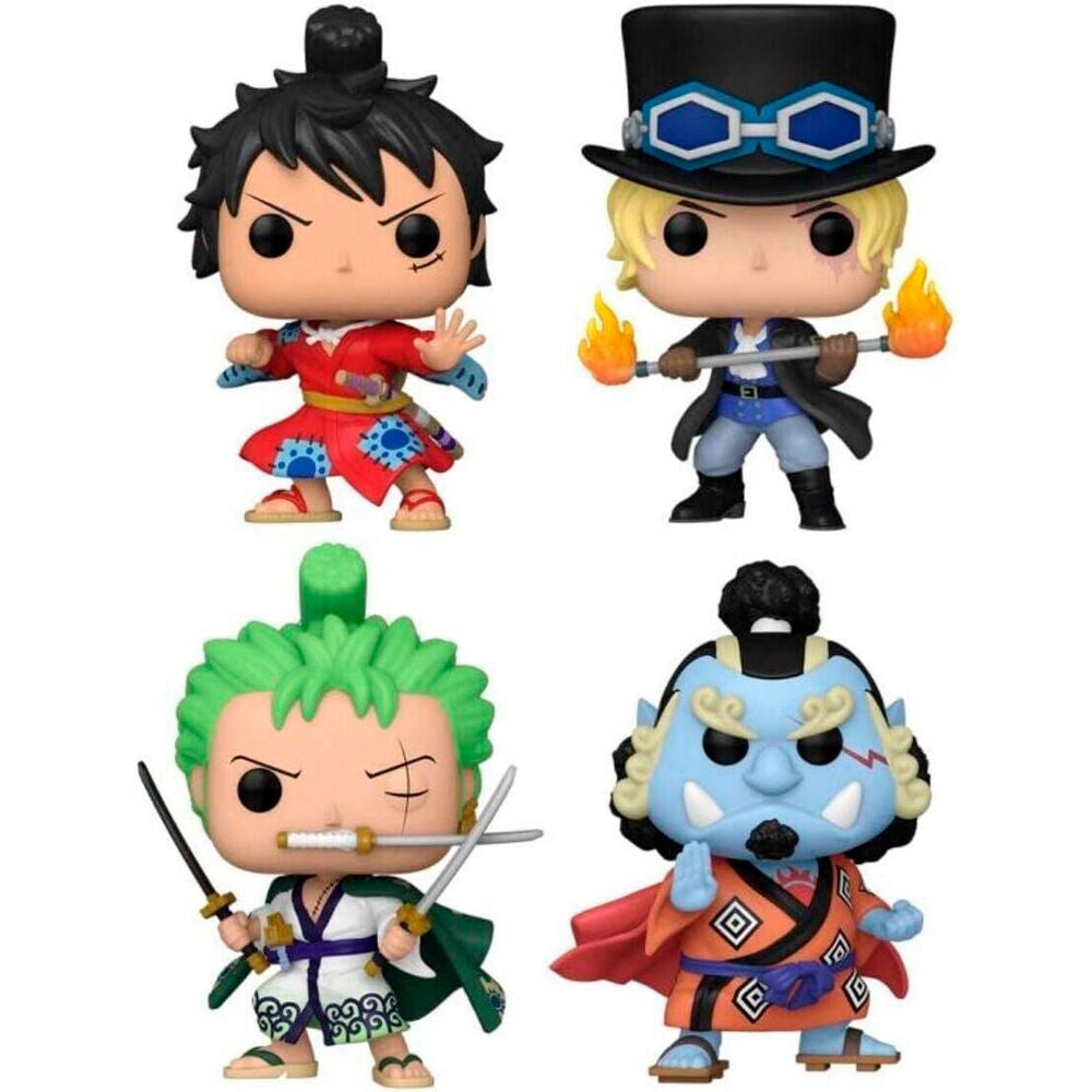 Blister 4 figuras POP One Piece Exclusive Frikytopia