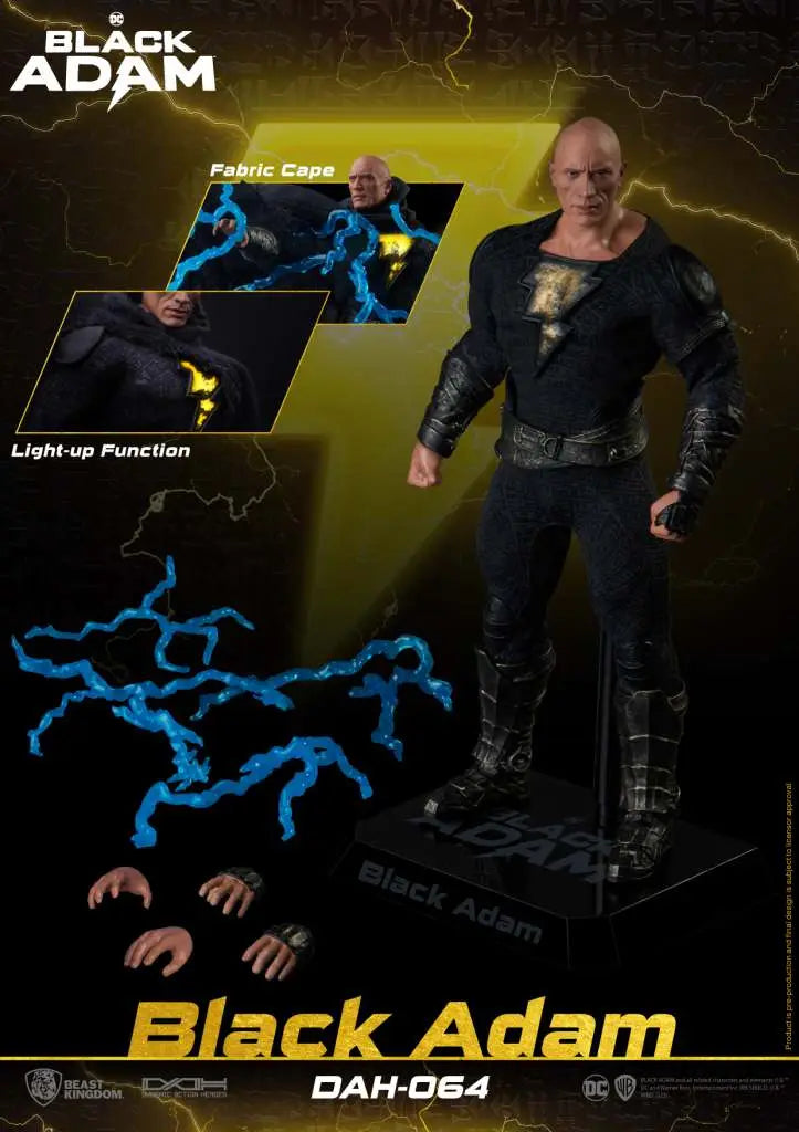 Black Adam Figura Dynamic 8ction Heroes 1 9 Black Adam 18 cm