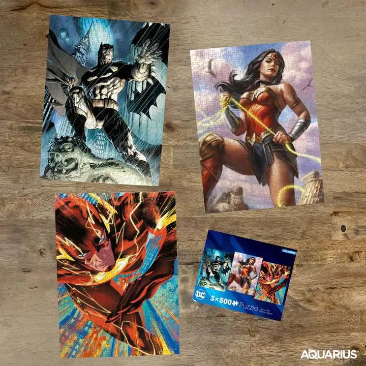 DC COMICS HEROES 500PCS PUZZLE SET (3)