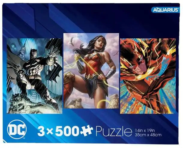 DC COMICS HEROES 500PCS PUZZLE SET (3) Frikytopia