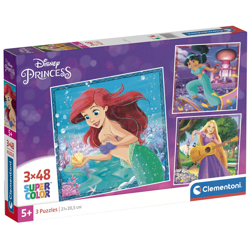 Puzzle Princesas Disney 3x48 piezas