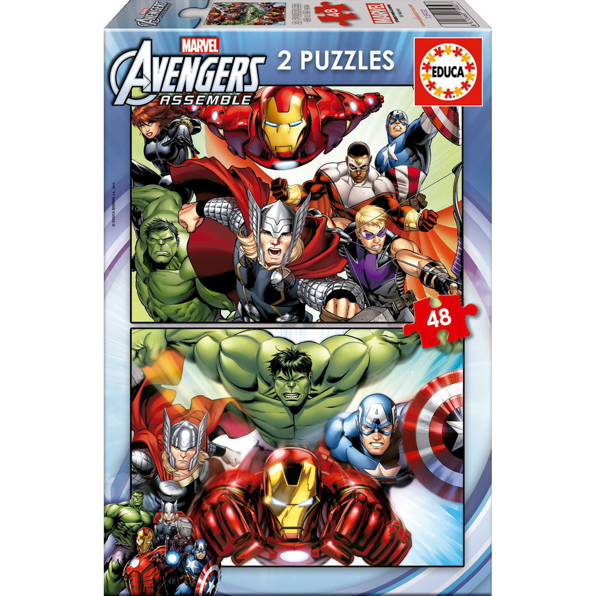 Puzzles Vengadores Avengers Marvel 2x48 piezas