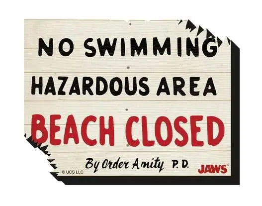 JAWS BEACH CLOSED FUNKY CHUNKY MAGNET Frikytopia
