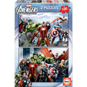 Puzzles Vengadores Avengers Marvel 2x100 piezas