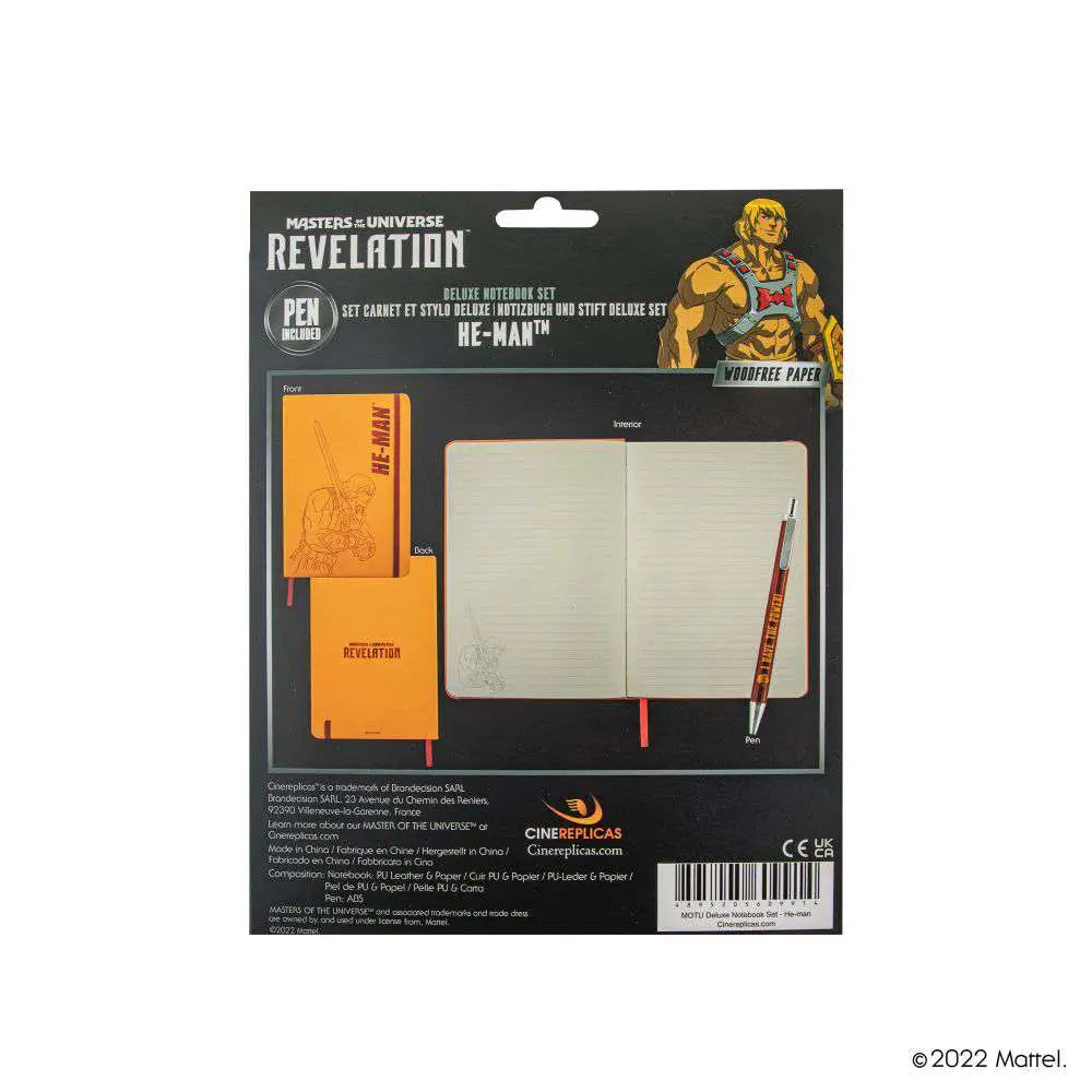 MOTU HE MAN SWORD NOTEBOOK DELUXE SET