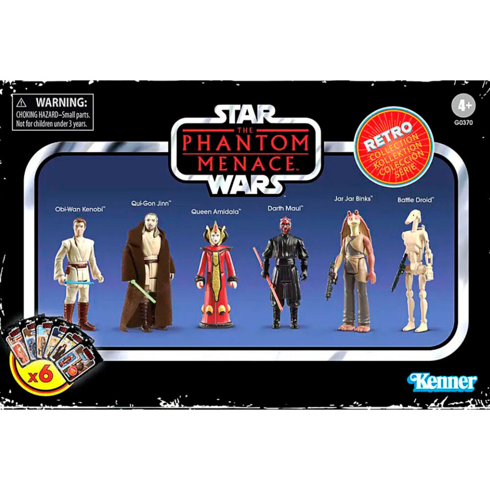 Set figuras Phantom Menace Star Wars 9,5cm Frikytopia