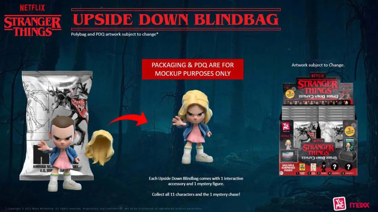 STRANGER THINGS - UPSIDE DOWN BLIND BAGS - 24 UNITS COUNTER DISPLAY