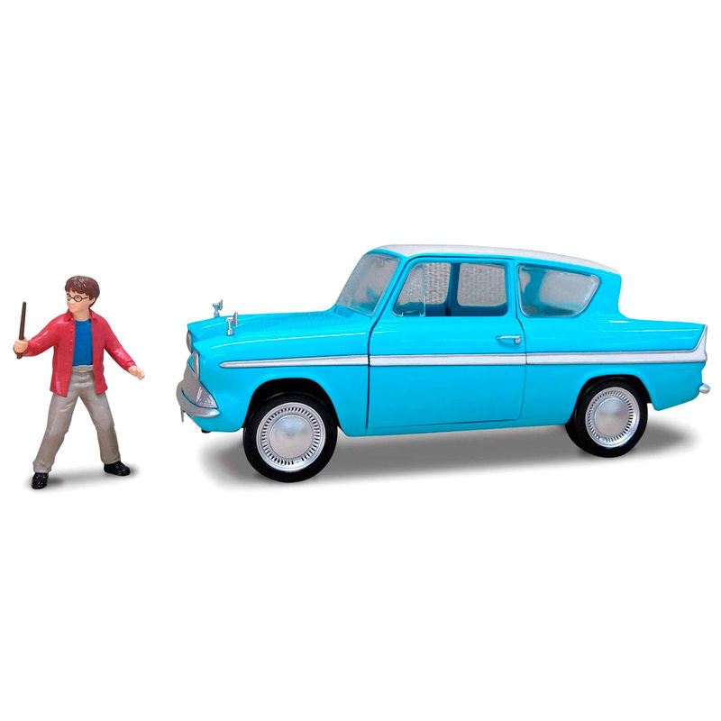 Blister figura Harry coche Ford Anglia Harry Potter