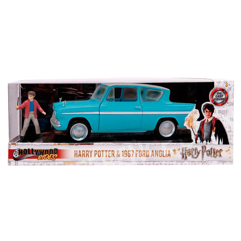 Blister figura Harry coche Ford Anglia Harry Potter