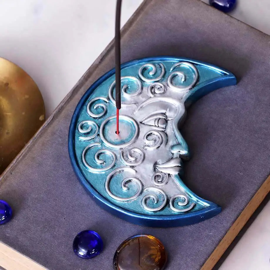 INCENSE BURNER LUNAR SPIRIT SET OF 4 Frikytopia