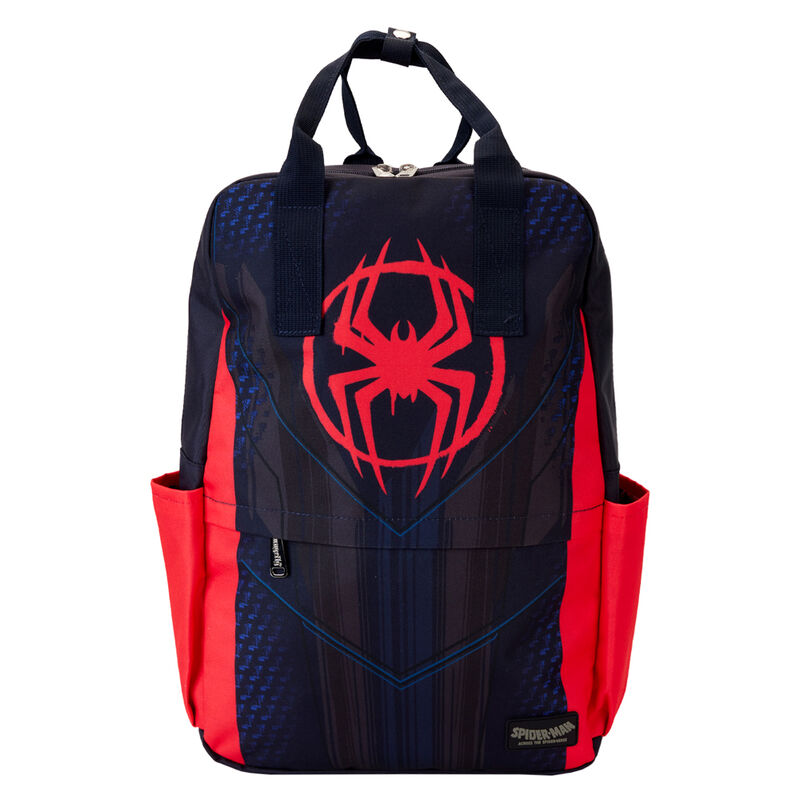 Mochila nylon Traje Miles Morales Spider-Verse Marvel Loungefly 40cm