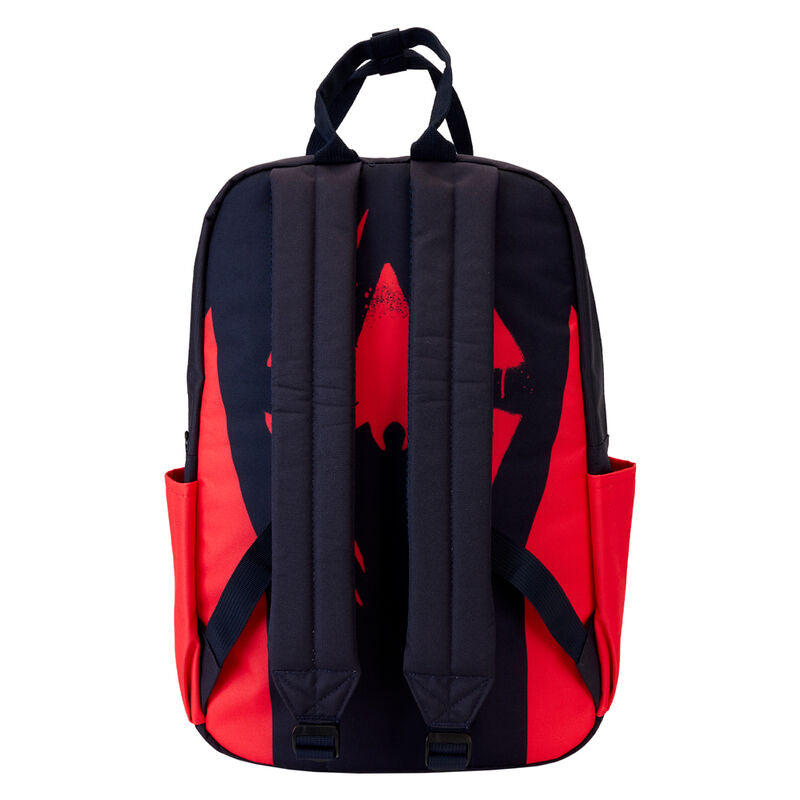 Mochila nylon Traje Miles Morales Spider-Verse Marvel Loungefly 40cm