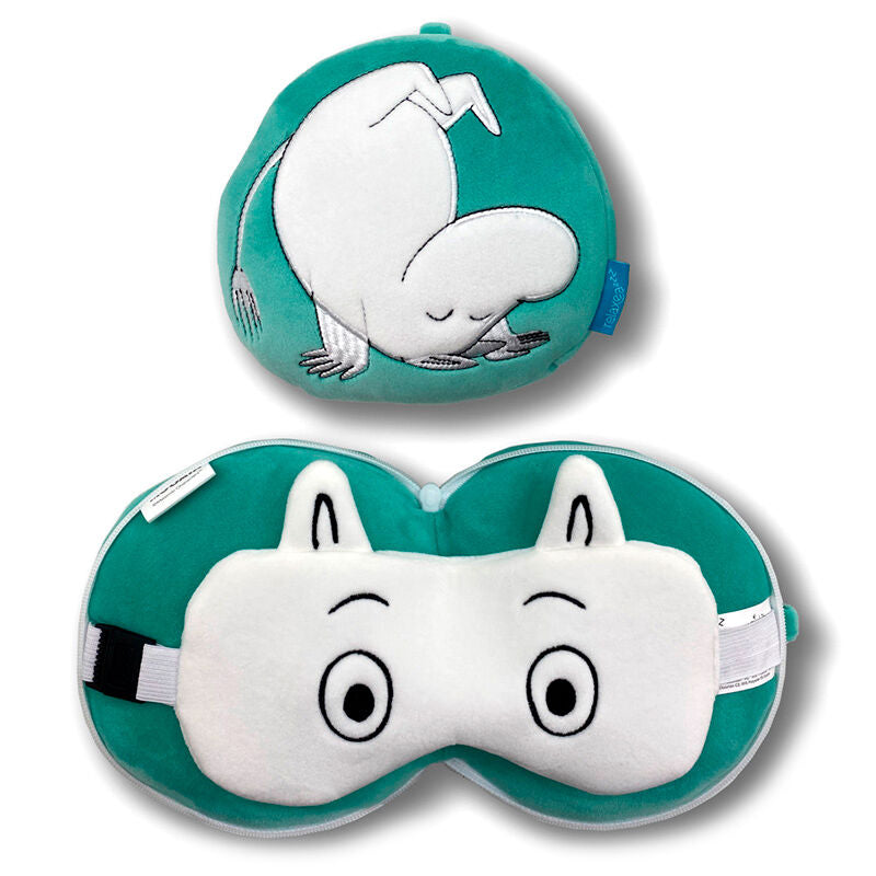 Almohada viaje antifaz Mumin Relaxeazzz Frikytopia