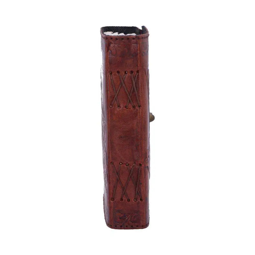 LEATHER Agenda EMBOSSED PENT/BROOM & LOCK