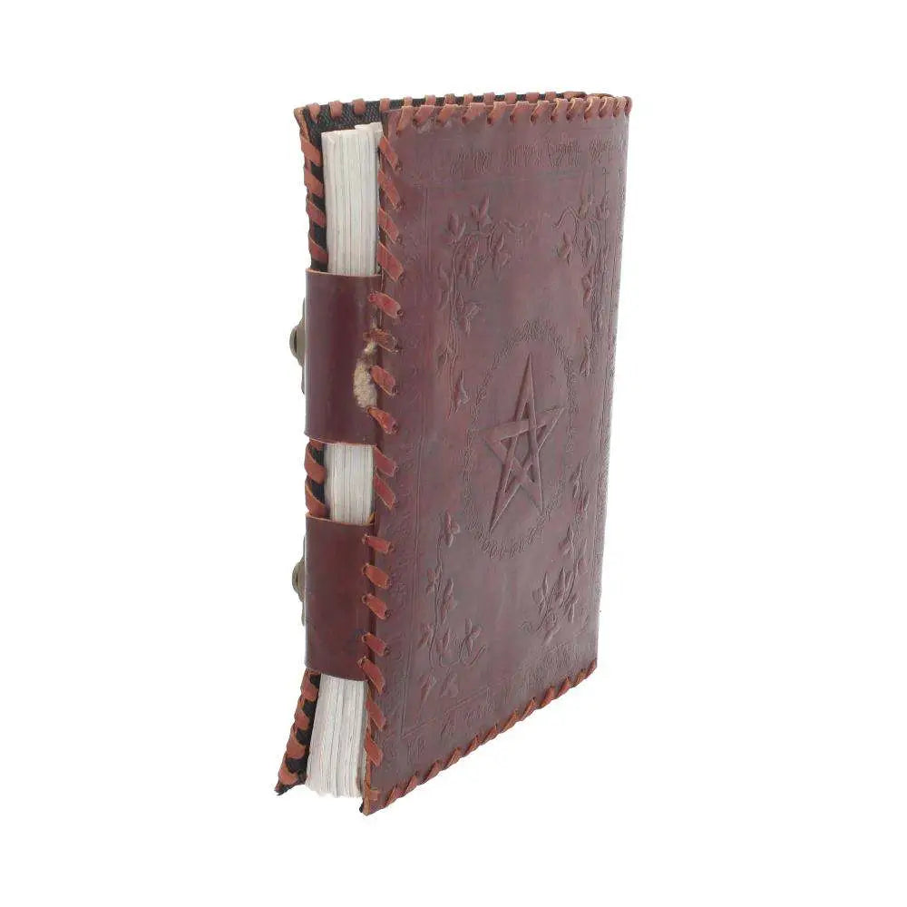 LEATHER Agenda EMBOSSED PENTA & TWO LOCK