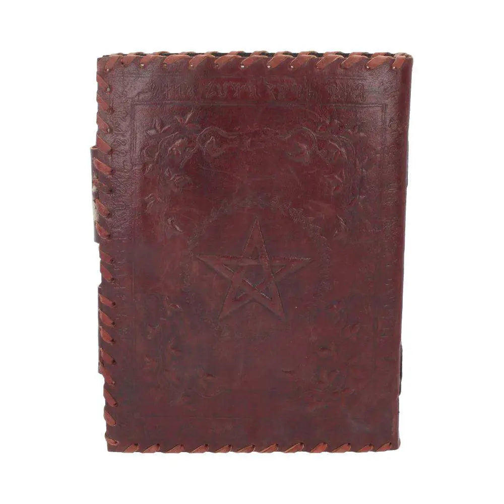 LEATHER Agenda EMBOSSED PENTA & TWO LOCK