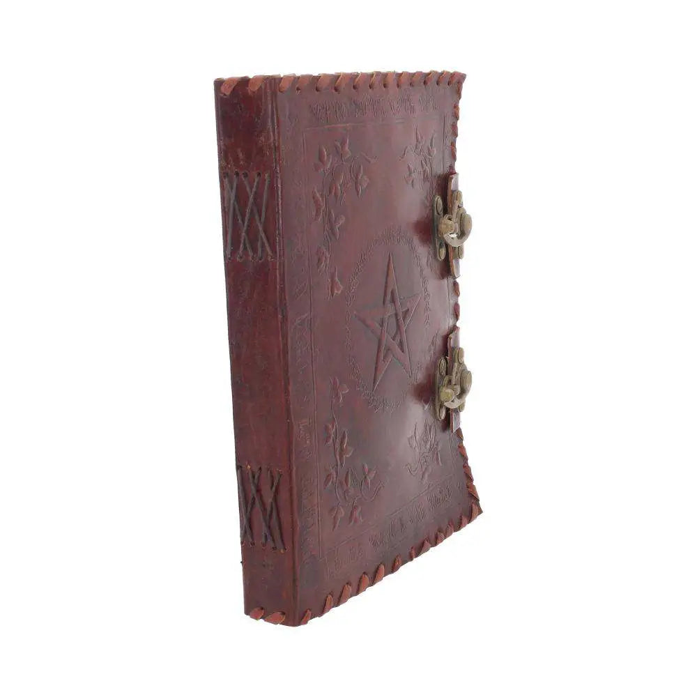 LEATHER Agenda EMBOSSED PENTA & TWO LOCK