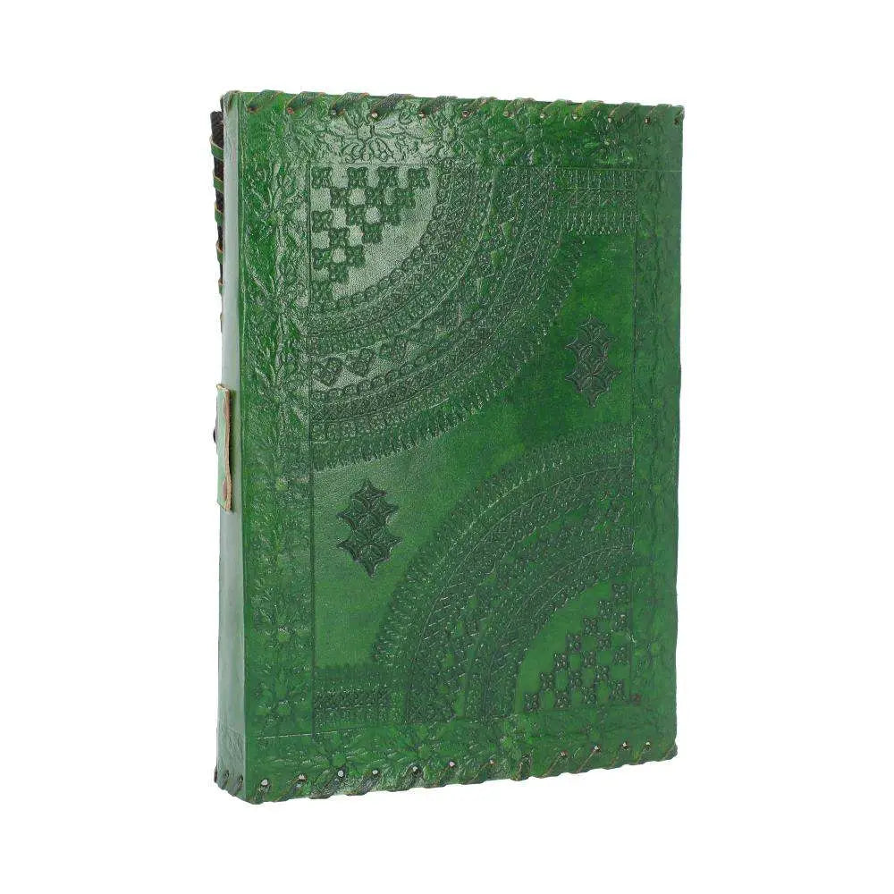 LEATHER Agenda EMBOSS GREENMAN & TWO LOCK
