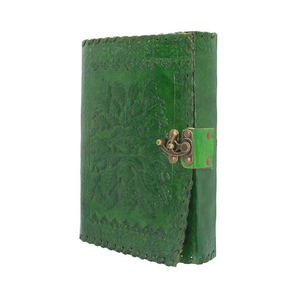 LEATHER Agenda EMBOSS GREENMAN & TWO LOCK