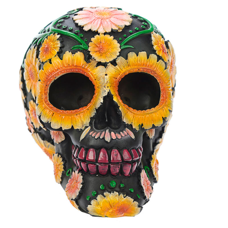 Figura Calavera Dia de los Muertos Margaritas 11cm Frikytopia