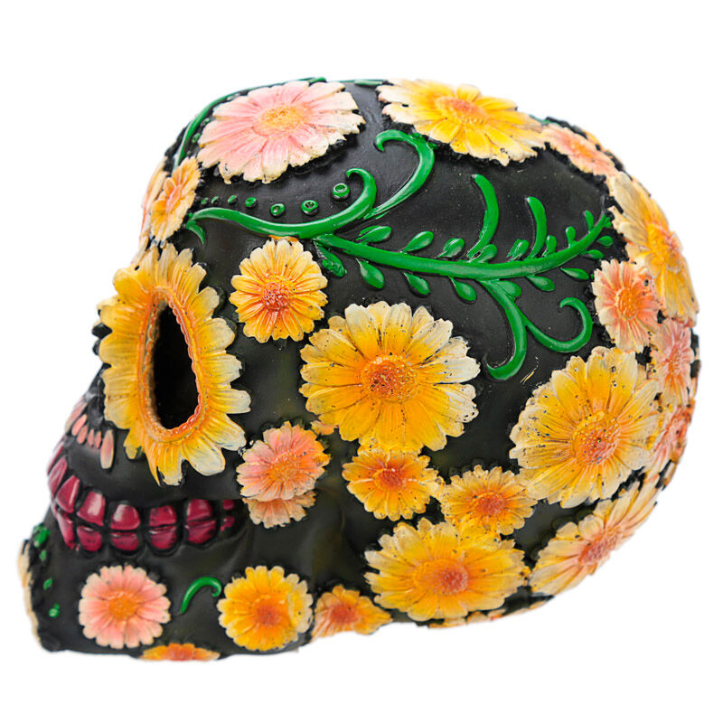 Figura Calavera Dia de los Muertos Margaritas 11cm